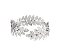 [Fpbiagoq] Bracelet rétro grec romain en forme de feuille à extrémité ouverte Brassard pour le bras supérieur du bras Festival de la danse nuptiale Bijoux Bracelet de bijoux, Comme décrit dans la