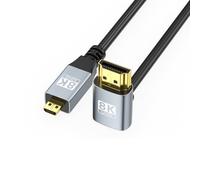 Fpbiagoq Câble vidéo 8K 60 Hz, vidéo 6 x 2,3 mm vers câble 10,5 x 2,5 mm, connecteurs plaqués or pour