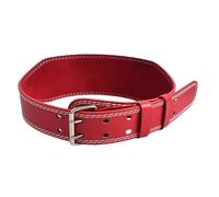 [Fpbiagoq] Ceinture corset en cuir PU au design réglable Ceinture lombaire ergonomique Accessoires de fitness Taille réglable, rouge, S