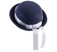 [Fpbiagoq] Chapeau Derby Parent-Enfant Chapeau melon Ruban Vintage Tendance Chapeau Bowler Élégant Seau pour Famille Ami Tous Match Derby Hommes Femmes D,