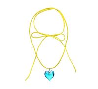 [Fpbiagoq] Collier à nœud élégant Y2K chaîne de couleur nuptiale réglable mode déclarative pièce de bijoux coréens collier de mode pour filles femmes, k, Comme décrit dans la description, Sans pierre