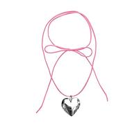 [Fpbiagoq] Collier à nœud élégant Y2K chaîne de couleur nuptiale réglable mode déclarative pièce de bijoux coréens collier de mode pour filles femmes, 銀, Comme décrit dans la description, Sans pierre