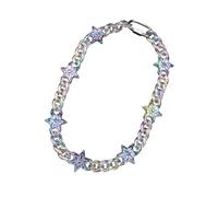 [Fpbiagoq] Collier coloré avec pendentif acrylique résistant aux allergies Collier décontracté acrylique unique, フリーサイズ, Comme décrit dans la description, Sans pierre précieuse