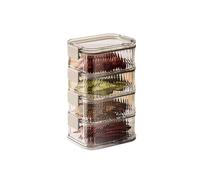 Fpbiagoq Conteneur À Épices Empilable Boîte De Rangement Cuisine Étanche Pour Ingrédients Secs Outil D'organisation 'assaisonnement Efficace Dans L'espace Conteneur Stockage 'épices Empilable