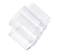 Fpbiagoq Conteneur De Stockage Cosmétiques Transparent Polyvalent Organisateurs Bureau en Plastique Robuste pour Cotons-tiges Et Tampons Solution Stockage Maquillage