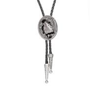 [Fpbiagoq] Élégant Bolo Cravate Loup Pendentif Loup Cravate Western Collier Bolo Cravate Western Cowboy Costume Chaussure String Tie