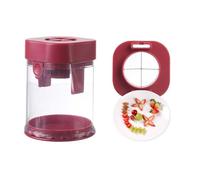Fpbiagoq Ensemble de coupe de fruits en ABS avec poignée confortable pour une préparation sûre et simple de divers fruits dans la cuisine Outil de fruits facile à nettoyer