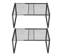 Fpbiagoq Étagère de séparation de placard à profil fin, construction pratique en fer pour maximiser l'espace de rangement vertical, étagère réglable en fer