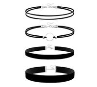 [Fpbiagoq] Lot de 2 colliers ras-du-cou en tissu doux au design de couches accessoires hypoallergéniques, フリーサイズ, Comme décrit dans la description, Sans pierre précieuse