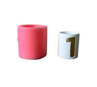 Fpbiagoq Moule à bougie en silicone gaufré en forme de numéro pour résine époxy, bougeoirs, bougeoirs, bougeoirs, support de décoration en plâtre