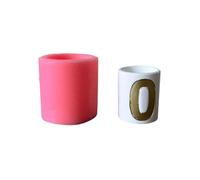 Fpbiagoq Moule à bougie en silicone gaufré en forme de numéro pour résine époxy, bougeoirs, bougeoirs, bougeoirs, support de décoration en plâtre