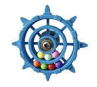 Fpbiagoq Oiseaux Engaging Plaything Roue de perles rotatives colorées pour garder les oiseaux actifs et heureux Poupées d'oiseaux simples
