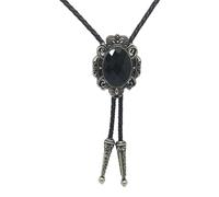 [Fpbiagoq] Pendentif en cristal antique de cowboy occidental pour homme, corde, collier en corde, collier de chemise, collier, bijoux, cou, jean, corde, cordon de serrage, cou