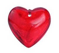 [Fpbiagoq] Perles en vrac pour bijoux pendentifs en verre en forme de cœur, comme décrit dans la description, ce n'est pas une pierre précieuse