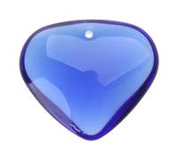 [Fpbiagoq] Perles en vrac pour bijoux pendentifs en verre en forme de cœur, L, comme décrit dans la description, ce n'est pas une pierre précieuse