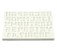 FPC Sugarcraft Moule en silicone avec lettres de l'alphabet (pixels) | FPC Sugarcraft, blanc, silicone, moule artisanal, standard