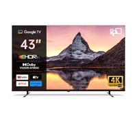 FPD Smart TV 43 Pouces Téléviseur 4K UHD Google TV Écran Plat 60Hz MEMC | Image 4K HDR10, Dolby Vision, Son immersif Dolby Atmos, Technologie MEMC fluide, Chromecast intégré, Google TV