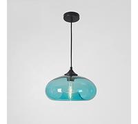 FPDZMDH Lampes suspendues en Verre Transparent Couleur Forme elliptique Lampe à Goutte Spot originalité Lampe Suspendue luminaire d'îlot de Cuisine, Lustre pour Salon Salle d'étude plafonnier