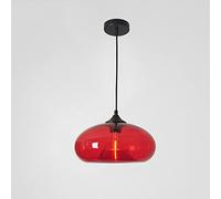 FPDZMDH Lampes suspendues en verre transparent couleur forme elliptique lampe à goutte spot originalité lampe suspendue luminaire d'îlot de cuisine, lustre pour salon salle d'étude plafonnier