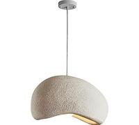 FPDZMDH Luminaires suspendus en résine de 11,82 pouces, lampe japonaise à hauteur réglable avec dôme en béton, grandes lampes suspendues modernes, lampara colgantes pour salle à manger, cuisine, îlot