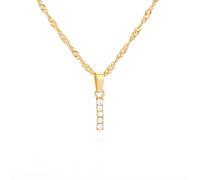 FPEAOB Collier avec lettres personnalisé avec pendentif initiales alphabet A-Z chaîne de lettres pour femmes collier en or chaîne avec nom cadeau pour femmes Noël anniversaire Saint-Valentin, Zircone
