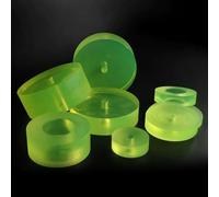 FPeiMA Lot de 10 coussinets ronds en polyuréthane de 30 mm d'épaisseur pour chemins de fer, construction, sports et plus (45 x 8 x 30 mm)