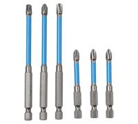 FPH2 Lot de 6 embouts de tournevis d'électricien 65 mm/110 mm pour travaux d'installation électrique et projets de câblage