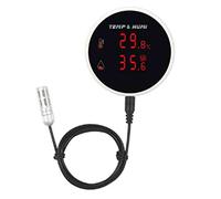 FPHADO Capteur de TempéRature et D'Humidité WiFi Tuya Sonde Externe Affichage LCD NuméRique ThermomèTre IntéRieur HygromèTre Prise UE