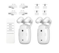 FPHADO Double Smart Curtain Robot Roman Rod Track/T/U-Rail Tracks 3-en-1 Automatique Rideau Télécommande Moteur de Rideau