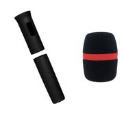 FPHADO Housse de protection élastique pour microphone sans fil avec poignée de couleur et protection anti-chute pour KTV Stage Accessoires D