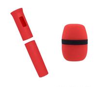 FPHADO Housse de protection élastique pour microphone sans fil avec poignée de couleur et protection anti-chute pour KTV Stage Accessoires A