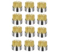 FPHADO Kenzan Lot de 12 porte-fleurs ronds en laiton pour arrangements floraux