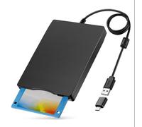 FPHADO Lecteur de disquette externe 3,5 pouces USB Type A & C Lecteur de disquette pour ordinateur portable