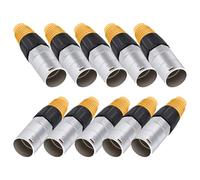 FPHADO Lot de 10 connecteurs de panneau RJ45 étanches, prise Ethernet Cat5e, connecteur de câble Ethernet en métal pour réseau domestique industriel