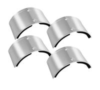 FPHADO Lot de 4 plaques incurvées pour cloison sèche, support de pied sur échasses pour cloison sèche, plaque de manchette de jambe sur échasses