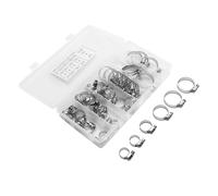 FPHADO Lot de 40 colliers de serrage en acier inoxydable pour tuyaux, refroidisseurs intermédiaires, tuyaux et tuyaux de carburant 6,35 mm