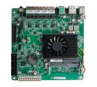 FPHADO N5105 Carte mère pour système NAS Routeurs souples N5105 ITX Cartes mères avec port réseau 2,5 G 6 SATA CPU 11
