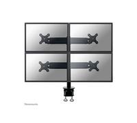 FPMA-D700D4 - Kit de montage - pleine action - pour 4 écrans LCD - noir - Taille d'écran : 19"-30" - pinces montables, montrable sur bureau