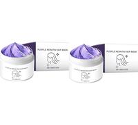 FPPOIXDM Masque Capillaire Violet, Masque Capillaire Violet à la kératine, revitalisant Profond aux protéines Violettes et Bleues, Masque Capillaire hydratant tonifiant Violet