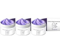 FPPOIXDM Masque Capillaire Violet, Masque Capillaire Violet à la kératine, revitalisant Profond aux protéines Violettes et Bleues, Masque Capillaire hydratant tonifiant Violet