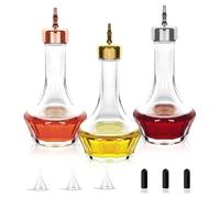 Fpreeza Bitters Lot de 3 bouteilles de 50 ml avec bouchon professionnel pour la fabrication de travaux manuels, bar et restaurant