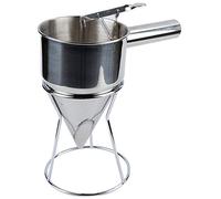 Fpreeza Distributeur D'Entonnoir à Main en Acier Inoxydable, GranuléS de Poulpe, Outil D'Entonnoir, SéParateur de Pâte de MéLange à Main