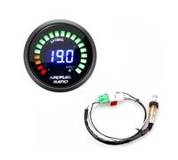 Fpreeza Jauge de Rapport Air/Carburant 52 mm Affichage Numérique AFR Capteur D'Oxygène O2 à Bande Étroite 0258006028 Jauge de Voiture Fumée pour Voiture à Essence