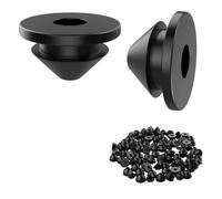 Fpreeza Lot de 100 rondelles en caoutchouc pour garde-corps pour câbles de 1/8", 5/32" et 3/16" pour poteaux de garde-corps, câbles métalliques, kit de garde-corps