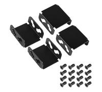 Fpreeza Support de Ventilateur Double Ventilateur Support de Radiateur D'Ordinateur pour Refroidissement de Carte Vidéo Support de Bricolage 80MM/90MM/120MM/140MM (4 Pièces)