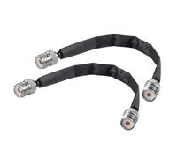 Fpreeza UHF à UHF Cable en Queue de Cochon 2pcs Passe par la Porte/Fenêtre Plate Coaxiale 50 Ohm SO239