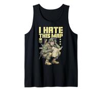 FPS Gamer Funny I Hate This Map Lecteur de Jeu vidéo Militaire Débardeur