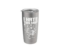 FPS Gamer Funny I Hate This Map Lecteur de jeu vidéo militaire Gobelet isotherme en acier inoxydable double paroi
