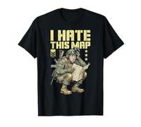 FPS Gamer Funny I Hate This Map Lecteur de Jeu vidéo Militaire T-Shirt