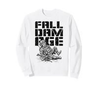 FPS Gamer Joueur de Jeu vidéo Militaire avec dommages causés par Les Chutes Sweatshirt